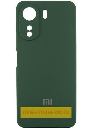 Чехол silicone cover lakshmi full camera (aaa) with logo для xiaomi redmi 15 4g (global) / 5g зеленый / cyprus green
