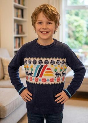 Новогодний свитер на мальчика 9-10 р. (р.134/140), и 12-14 лет (р.146/152) от aldi