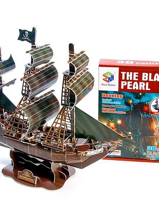 Величезні 3d пазли "the black pearl" тривимірний конструктор-головоломка 43.4 см * 17.2 см * 49.1 см *