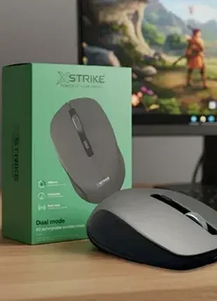 Миша бездротова xstrike xs-105 з акумуляторною батареєю (bt+2,4ghz) 1600dpi