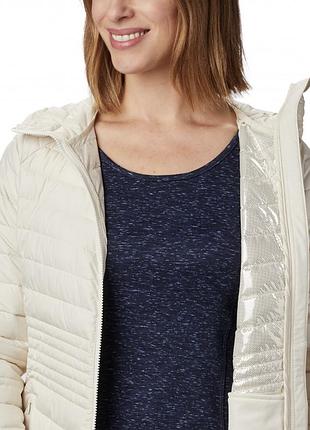 Жіноча куртка columbia powder lite mid молочна
