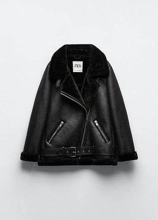 Дублянка жіноча zara aviator чорна