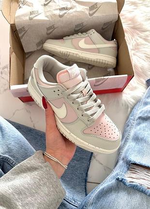 Кросівки найк жіночі nike sb dunk low grey pink