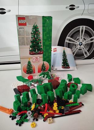 Конструктор lego icons різдвяна ялинка (40573) 2в1 — 100% комплект