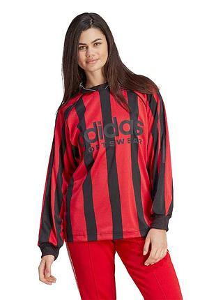 Adidas jacquard жіноча спортивна кофта джерси  лонгслів в вінтажному футбольному стилі 90s