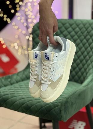 Кросівки new balance ct 302 нью баланс з замші та шкіри сірі з білими жіночі повсякденні