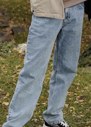 Чоловічі джинси redman jeans баггі w29 світло-блакитні