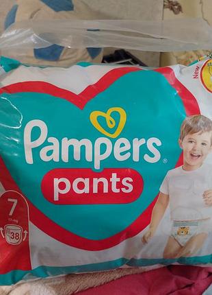 Підгузки-трусики pampers pants розмір 7 (17+ кг)