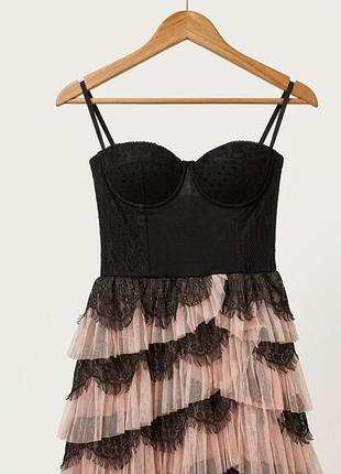 Корсетна нарядна міні сукня h&m xs