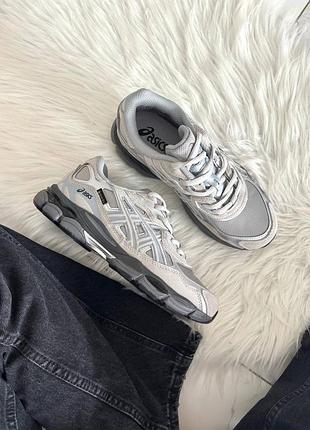 Стильные кроссовки asics gel-nyc glacier grey gore-tex termo
