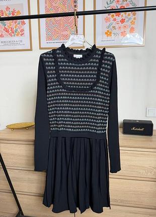 Жіноча коротка трикотажна сукня red valentino чорна