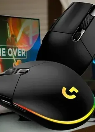 Игровая проводная компьютерная мышка с подсветкой