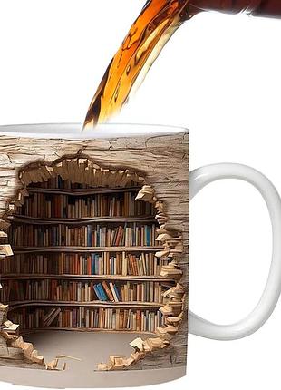 3d кружка в виде книжной полки – стильный выбор для книголюбий!
