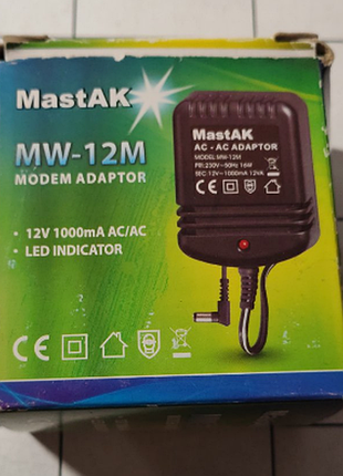 Сетевой блок питания mastak mw-12m ( 12v 1000ma)