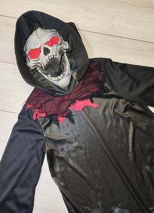Костюм мантия смерть скелет хелловин halloween