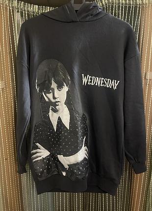 Стильне худі оверсайз «wednesday» від tesco (f&f)