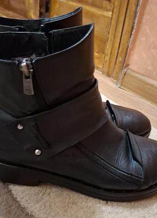 Черевики жіночі evromoda чорні, розмір 40, шкіра