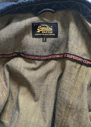 Куртка чоловіча superdry джинсова синя 4