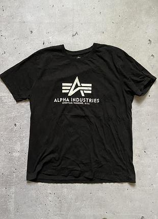 Чоловіча бавовняна футболка alpha industries