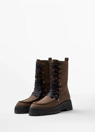 Черевики ботинки чоботи ботильйони massimo dutti