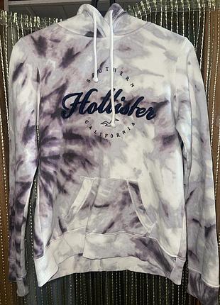 Оригінальне худі hollister (tie-dye) у розмірі xs