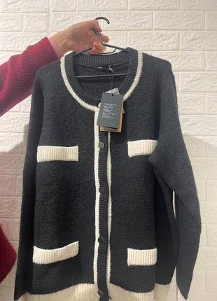 Новий кардиган vero moda чорно-білий, розмір m