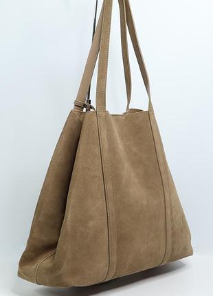 Сумка женская замшевая polina & eiterou m1029 camel