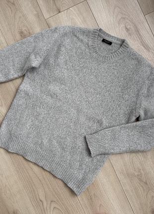 Светр massimo dutti сірий вовняний розмір s