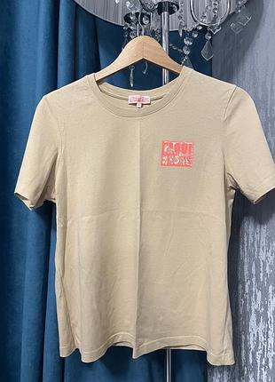 Футболка maui & sons бежева з написом