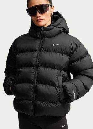 Оригінал! сша! жіноча куртка пуховик nike sportswear therma-fit jacket if5931-010 у новому стані
