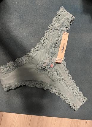 Трусики жіночі victoria's secret стринги мереживні