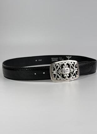 Шкіряний ремінь vmp volker maack production handmade in italy (розмір 85) зі знімною бляхою