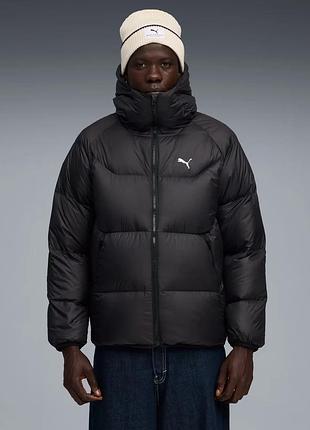 Оригинальн! сша! мужской пуховик puma hooded down puffer 688382-01 в новом состоянии зима