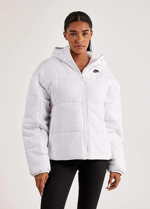 Оригінал! сша! жіноча куртка nike sportswear classic puffer therma-fit jacket fb7672-100 нова