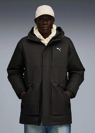 Оригинальн! сша! мужской пуховик puma protective hooded down parka 688380-01 в новом состоянии