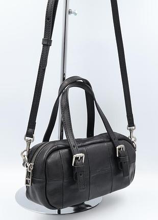 Сумка женская кожаная leather a826 black