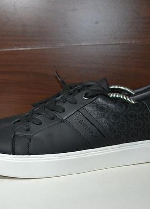 Calvin klein low top lace up 46р кеды кроссовки кожаные сникерсы оригинал