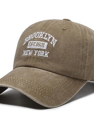 Чоловіча кепка від бренду narason пісочного кольору brooklyn