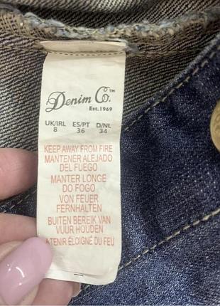 Джинсовий жилет жилетка denim&co укорочений розмір 8/s 7