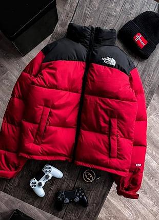 Чоловічий пуховик the north face 700 червоний