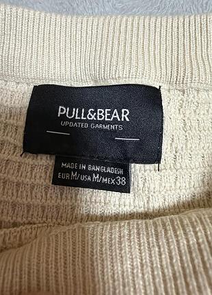 Чоловічий светр pull&bear бежевий 3