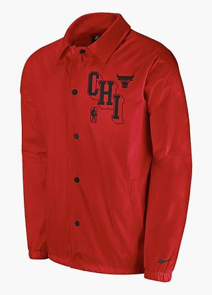Рубашка мужская nike chi m nk jkt coaches cts 75 nba red