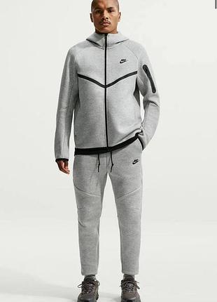 Nike спортивный костюм мужской тech fleece grey