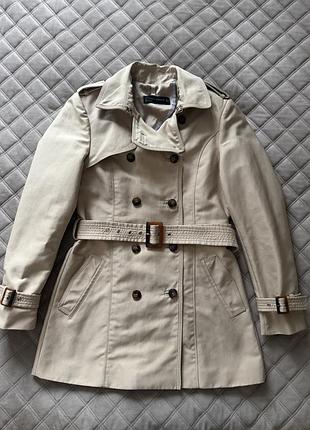 Жіночий тренч zara бежевий