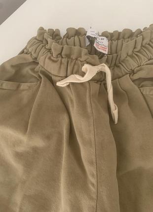 Джинси для дівчинки zara оливкові 92 см 2