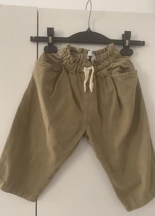 Джинси для дівчинки zara оливкові 92 см