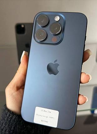 ✔️ iphone 15 pro 256 gb (код:5288)  🔋 акумулятор: 100% 🏷 роботоздатність: 100%
