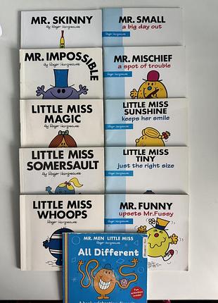 Книжки англійською mr. men & little miss (роджер гаргрівз), набір
