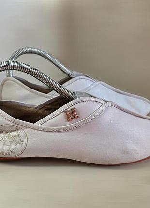 Кожаные балетки "hermès"