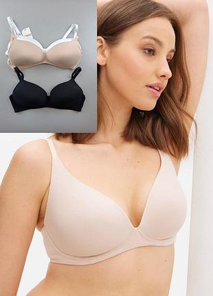 Комплект из 3х бюстгальтеров tu (размеры 36c, 38dd)